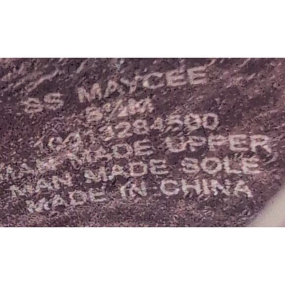 Y2K Chunky Y2K Platform Loafer Women 8.5 Burgundy Patent Heeled Grunge Goth Prep - Picture 7 of 8